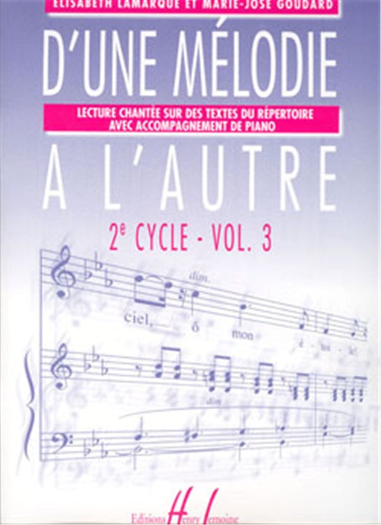 D'une mélodie à l'autre Vol.3